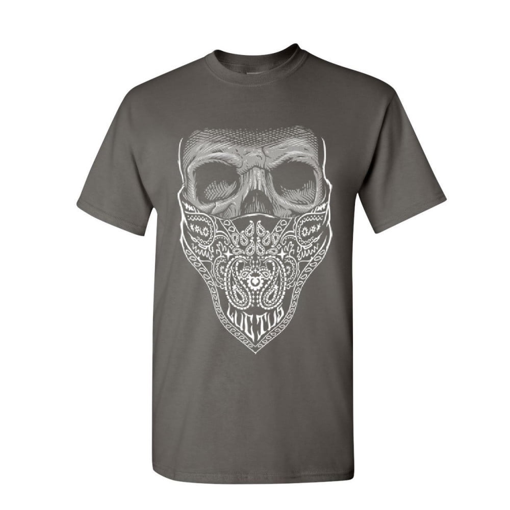 Tee Hunt Bandana Skull T-Shirt Biker Outlaw MC Motorcycle Club