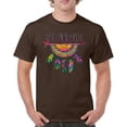 thumbnail image 1 of Tee Hunt Be Brave Dream Catcher T-Shirt Dean Russo Motivation Yolo Men's Tee, Brown, 4X-Large, 1 of 5