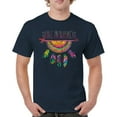 thumbnail image 1 of Tee Hunt Be Brave Dream Catcher T-Shirt Dean Russo Motivation Yolo Men's Tee, Navy Blue, 5X-Large, 1 of 5