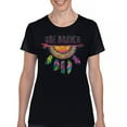 thumbnail image 1 of Tee Hunt Be Brave Dream Catcher T-Shirt Dean Russo Motivation Yolo Women's T-Shirt Tee, 1 of 5