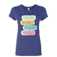 thumbnail image 1 of Tee Hunt Be Kind Brave Thankful Be Yourself Women's T-Shirt Motivation Positive Shirt, Blue, XX-Large, 1 of 5