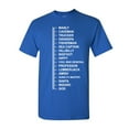 thumbnail image 1 of Tee Hunt Beard Length Measuring T-Shirt Funny Beard Ruler Shirt, Blue, Small, 1 of 5