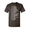 thumbnail image 1 of Tee Hunt Beard Length Measuring T-Shirt Funny Beard Ruler Shirt, Brown, XX-Large, 1 of 5