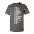 thumbnail image 1 of Tee Hunt Beard Length Measuring T-Shirt Funny Beard Ruler Shirt, Charcoal, 4X-Large, 1 of 5