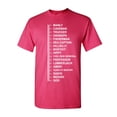 thumbnail image 1 of Tee Hunt Beard Length Measuring T-Shirt Funny Beard Ruler Shirt, Hot Pink, Small, 1 of 5