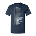 thumbnail image 1 of Tee Hunt Beard Length Measuring T-Shirt Funny Beard Ruler Shirt, Navy Blue, Large, 1 of 5
