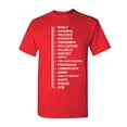 thumbnail image 1 of Tee Hunt Beard Length Measuring T-Shirt Funny Beard Ruler Shirt, Red, 3X-Large, 1 of 5