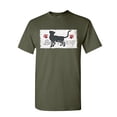 thumbnail image 1 of Tee Hunt Best Furiend Cat Lovers T-Shirt Best Friend Pet Lovers Kitty Paw Mens Shirt, Military Green, 5X-Large, 1 of 4