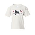 thumbnail image 1 of Tee Hunt Best Furiend Cat Lovers Youth T-Shirt Best Friend Pet Lovers Kitty Paw Kids Tee, White, X-Large, 1 of 4