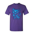 thumbnail image 1 of Tee Hunt Blue Skulls T-Shirt Skull Face Death Dead Reaper Hell Evil Demon Mens Shirt, Purple, XX-Large, 1 of 5