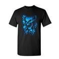 thumbnail image 1 of Tee Hunt Blue Skulls T-Shirt Skull Face Death Dead Reaper Hell Evil Demon Mens Shirt, 1 of 5