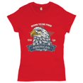 thumbnail image 1 of Tee Hunt Born to Be Free T-Shirt American Bald Eagle Patriotic 4th of July Women's T-Shirt Tee, Red, Large, 1 of 5