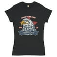 thumbnail image 1 of Tee Hunt Born to Be Free T-Shirt American Bald Eagle Patriotic 4th of July Women's T-Shirt Tee, 1 of 5