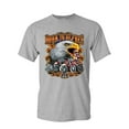 thumbnail image 1 of Tee Hunt Born to be Free T-Shirt Historic Route 66 Bald Eagle Biker Gang Mens Shirt, Gray, Medium, 1 of 4