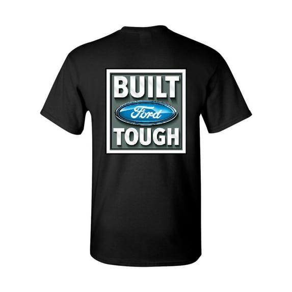 Tee Hunt Built Tough T-Shirt Licensed Ford Truck 4x4 F150 Mustang Shirt