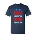 thumbnail image 1 of Tee Hunt Buy American Hire American T-Shirt Political Be American MAGA Mens Shirt, Navy Blue, 5X-Large, 1 of 5