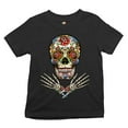 thumbnail image 1 of Tee Hunt Calavera Arms Crossed Youth T-Shirt Dia de los Muertos Day of the Dead Kids, 1 of 5