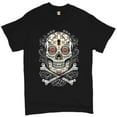 thumbnail image 1 of Tee Hunt Calavera Sugar Skull T-Shirt Mexican Day of The Dead Dia de Muertos Men's Tee, 1 of 5