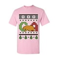 thumbnail image 1 of Tee Hunt California Republic Ugly Sweater T-Shirt Christmas Xmas CA Bear Mens Shirt, Light Pink, Medium, 1 of 4