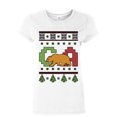 thumbnail image 1 of Tee Hunt California Republic Ugly Sweater Women's T-Shirt Christmas Xmas CA Bear Shirt, White, Medium, 1 of 4