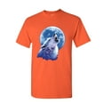 thumbnail image 1 of Tee Hunt Call of The Wild T-Shirt Lone Wolf Howling Moon Wildlife Men's Novelty Shirt, Orange, X-Large, 1 of 5