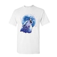 thumbnail image 1 of Tee Hunt Call of The Wild T-Shirt Lone Wolf Howling Moon Wildlife Men's Novelty Shirt, White, 5X-Large, 1 of 5
