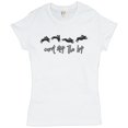 thumbnail image 1 of Tee Hunt Can't Stop the Hop T-Shirt Happy Easter Funny Hopping Rabbits Women's T-Shirt Tee, White, Medium, 1 of 5