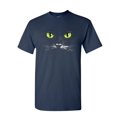 thumbnail image 1 of Tee Hunt Cat Eyes T-Shirt Animal Pet Lovers Kitten Huge Cat Face Mens Shirt, Navy Blue, 4X-Large, 1 of 5