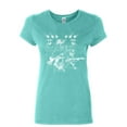 thumbnail image 1 of Tee Hunt Cats Rock Concert Women's T-Shirt Rock & Roll Cat Lover Kitten Music Shirt, Light Blue, Small, 1 of 5