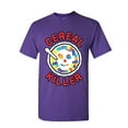thumbnail image 1 of Tee Hunt Cereal Killer T-Shirt Funny Breakfast Morning Meal Serial Killer Mens Shirt, Purple, 5X-Large, 1 of 4