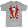 thumbnail image 1 of Tee Hunt Christmas Tuxedo T-shirt Funny Tux Holiday Spirit Festive Men's Tee, Gray, 3X-Large, 1 of 4