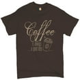thumbnail image 1 of Tee Hunt Coffee is Always a Good Idea T-Shirt Caffeine Addict Coffee Lover Men's Tee, Brown, 4X-Large, 1 of 5