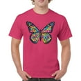 thumbnail image 1 of Tee Hunt Colorful Neon Butterfly T-Shirt Dean Russo Beautiful Nature Men's Tee, Hot Pink, XX-Large, 1 of 5