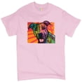 thumbnail image 1 of Tee Hunt Colorful Pitbull T-Shirt Andy Maxx Dog Lover Pet Owner Adopt Men's Tee, Light Pink, 3X-Large, 1 of 5