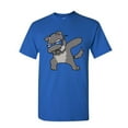 thumbnail image 1 of Tee Hunt Dabbing Dog in Glasses T-Shirt Doggie Dab Pet Lovers Pup Puppy Mens Shirt, Blue, Small, 1 of 5
