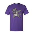 thumbnail image 1 of Tee Hunt Dabbing Dog in Glasses T-Shirt Doggie Dab Pet Lovers Pup Puppy Mens Shirt, Purple, 5X-Large, 1 of 5