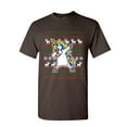 thumbnail image 1 of Tee Hunt Dabbing Unicorn Ugly Sweater T-Shirt Christmas Xmas Dab Rudolph Mens Shirt, Brown, Large, 1 of 4