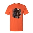 thumbnail image 1 of Tee Hunt Dead Girl with Roses T-Shirt Sugar Skull Face Day of The Dead Mens Shirt, Orange, 5X-Large, 1 of 5
