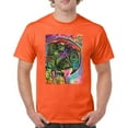 thumbnail image 1 of Tee Hunt Dean Russo Colorful Parrot T-Shirt Exotic Bird Beak Feather Men's Tee, Orange, Small, 1 of 5