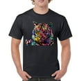 thumbnail image 1 of Tee Hunt Dean Russo Colorful Siberian Tiger T-Shirt Wild Big Cat Men's Tee, 1 of 5