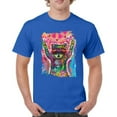 thumbnail image 1 of Tee Hunt Dean Russo Cosmic Trash Panda T-Shirt Funny Weird Hippie Men's Tee, Blue, 4X-Large, 1 of 5