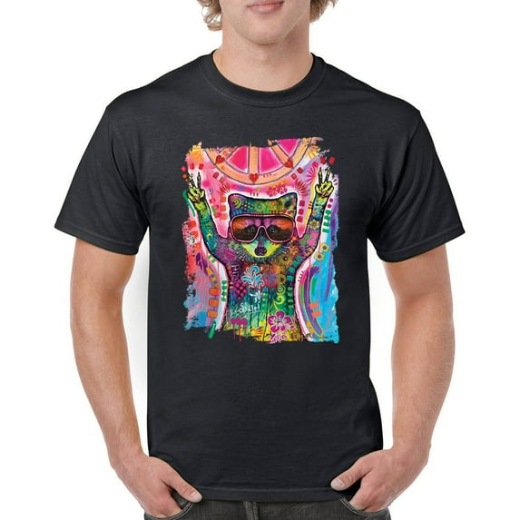 Tee Hunt Dean Russo Cosmic Trash Panda T-Shirt Funny Weird Hippie Men's Tee