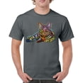 thumbnail image 1 of Tee Hunt Dean Russo Cute Cat T-Shirt First We Steal Your Heart Pet Men's Tee, Charcoal, Small, 1 of 5