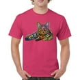 thumbnail image 1 of Tee Hunt Dean Russo Cute Cat T-Shirt First We Steal Your Heart Pet Men's Tee, Hot Pink, Medium, 1 of 5