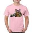 thumbnail image 1 of Tee Hunt Dean Russo Cute Cat T-Shirt First We Steal Your Heart Pet Men's Tee, Light Pink, Large, 1 of 5