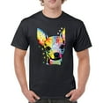 thumbnail image 1 of Tee Hunt Dean Russo Cute Chihuahua T-Shirt Neon Colorful Dog Men's Tee, Black, 4X-Large, 1 of 5