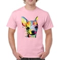 thumbnail image 1 of Tee Hunt Dean Russo Cute Chihuahua T-Shirt Neon Colorful Dog Men's Tee, Light Pink, 4X-Large, 1 of 5
