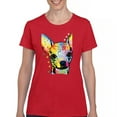 thumbnail image 1 of Tee Hunt Dean Russo Cute Chihuahua T-Shirt Neon Colorful Dog Women's T-Shirt Tee, Red, Small, 1 of 5