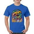 thumbnail image 1 of Tee Hunt Dean Russo Cute Lazy Sloth T-Shirt Funny Wild Life Colorful Men's Tee, Blue, 4X-Large, 1 of 5