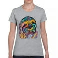 thumbnail image 1 of Tee Hunt Dean Russo Cute Lazy Sloth T-Shirt Funny Wild Life Colorful Women's T-Shirt Tee, Gray, X-Large, 1 of 5